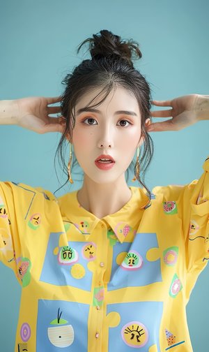 俏女性花开
